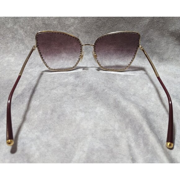 Dolce & Gabbana Gold Plum Gradient Cateye Sunglasses - Picture 2 of 8